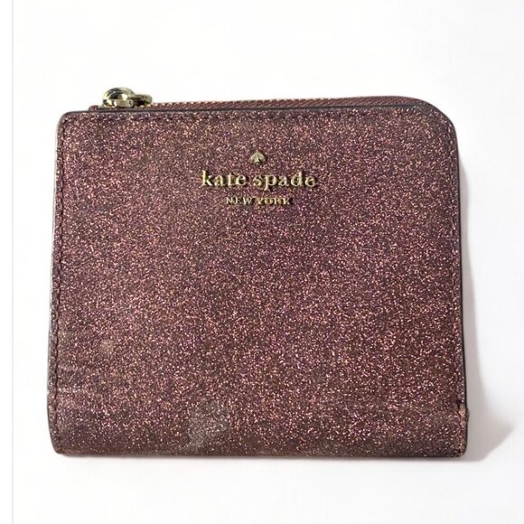 Kate Spade Glittery Purple Wallet - Picture 1 of 6